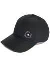 Adidas By Stella Mccartney Logo Patch Baseball Cap In Black