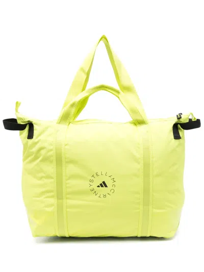 Adidas By Stella Mccartney Sporttasche Mit Logo-print In Yellow