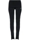 Adidas By Stella Mccartney Truestrength Logo-jacquard Recycled Stretch-jersey Leggings In Black