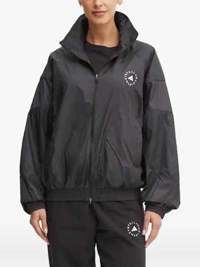 Adidas By Stella Mccartney Logo-print Jacket In Black