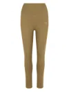 Adidas By Stella Mccartney Logo-print Leggings In Green