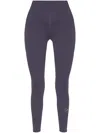 Adidas By Stella Mccartney Logo-print Leggings In Violett