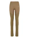 Adidas By Stella Mccartney Army Polyester Blend Trousers In Brown