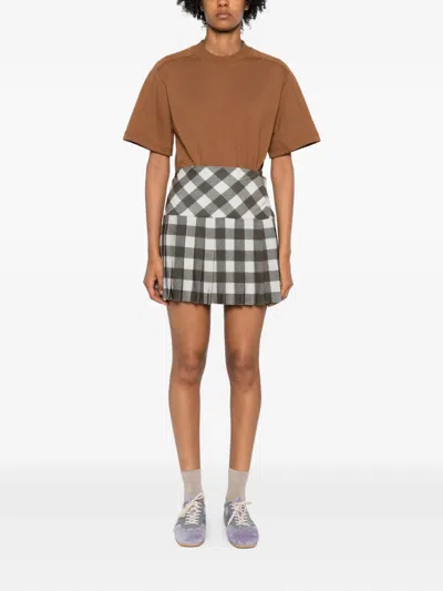 Adidas By Stella Mccartney Logo-print Short-sleeve T-shirt In Brown