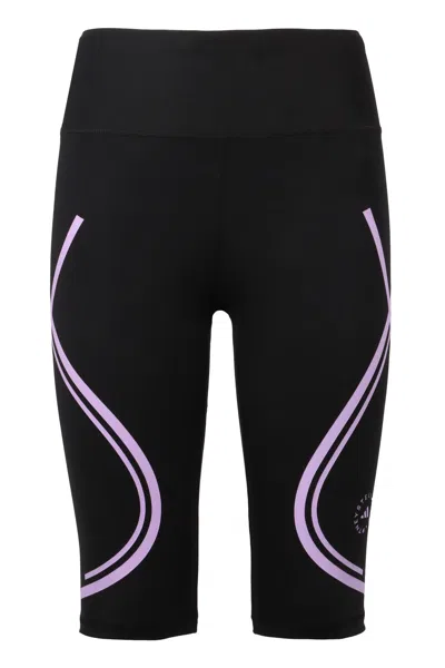 Adidas By Stella Mccartney Truepace High-waisted Cycling Shorts In Schwarz