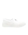 Adidas By Stella Mccartney Logo-print Slip-on Sneakers In White