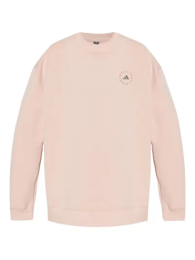 Adidas By Stella Mccartney Logo-print Sweatshirt In Pink