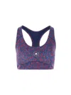 Adidas By Stella Mccartney Logo-print Top In Purple
