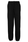 Adidas By Stella Mccartney Logo Cotton-blend Sweatpants In Black