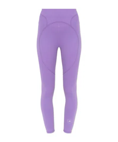 Adidas By Stella Mccartney Logo Printed Training Leggings In Purple