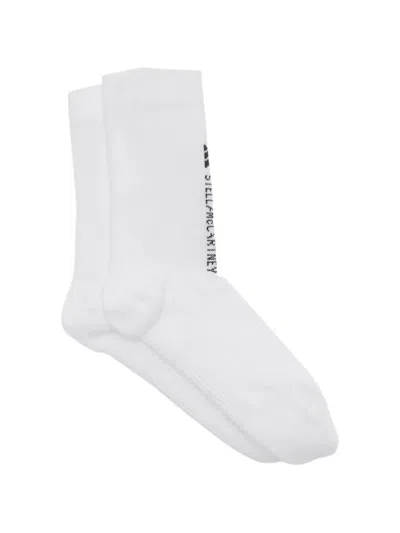 Adidas By Stella Mccartney Logo Socks In White