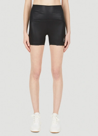 Adidas By Stella Mccartney Logo Sports Shorts In Black
