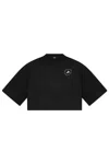 Adidas By Stella Mccartney Cropped T-shirt In Black