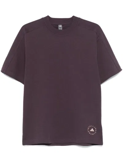 Adidas By Stella Mccartney T-shirt Mit Logo In Bordeaux