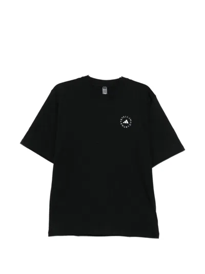 Adidas By Stella Mccartney Logo T-shirt In Black