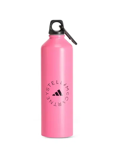 Adidas By Stella Mccartney Logo-detail Water Bottle In Pink