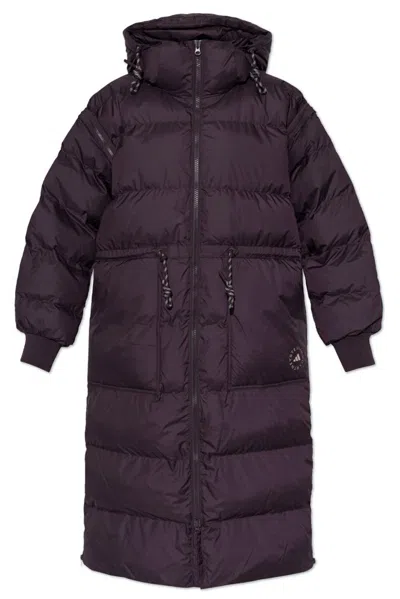 Adidas By Stella Mccartney Convertible Puffer Coat In Purple