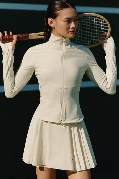 Adidas By Stella Mccartney Long-sleeve Training Midlayer Top In White