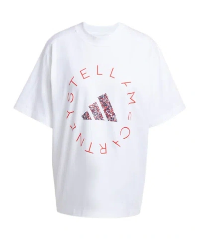 Adidas By Stella Mccartney Graphic-print T-shirt In White