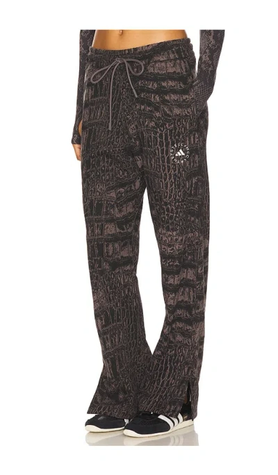 Adidas By Stella Mccartney Loose Printed Sweatpant In Gray