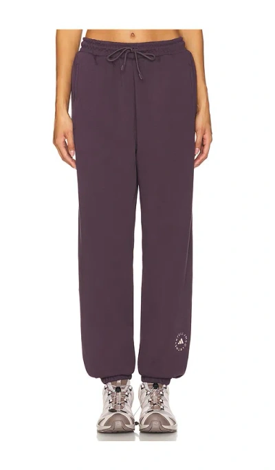 Adidas By Stella Mccartney Loose Sweatpants In Minred