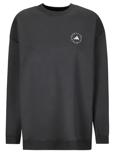 Adidas By Stella Mccartney Loose Sweatshirt In Black