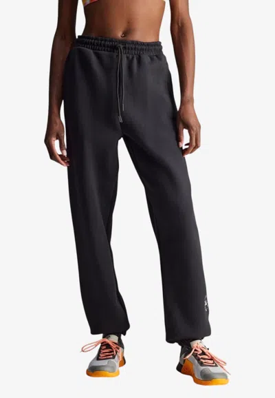 Adidas By Stella Mccartney Loose Track Pants With Logo In Black