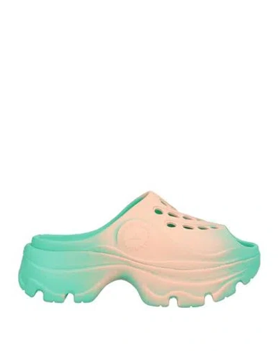 Adidas By Stella Mccartney Man Sandals Green Size 8.5 Rubber