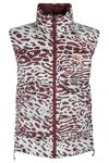 Adidas By Stella Mccartney Woman Vest Burgundy Size M Recycled Polyester In Vapour Green Shadow Red