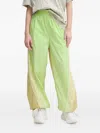 Adidas By Stella Mccartney Panelled Drawstring Trousers In Green