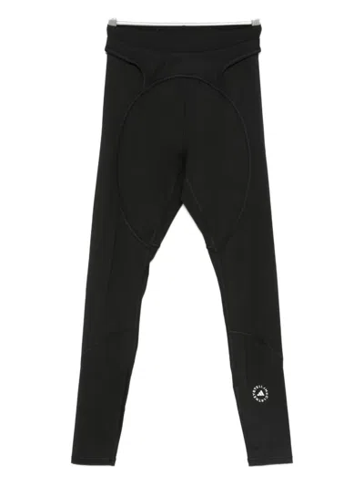 Adidas By Stella Mccartney Panelled Logo Leggings In Black