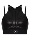 Adidas By Stella Mccartney Truepurpose Training Micro Dot Crop Top In Black
