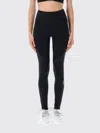 Adidas By Stella Mccartney Fitted Technical Leggings With Contrasting Logo In Black