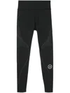 Adidas By Stella Mccartney Asmc Stripe-detail Leggings In Black