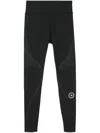 Adidas By Stella Mccartney Asmc Stripe-detail Leggings In Black