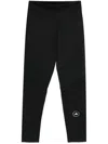 Adidas By Stella Mccartney Asmc Stripe-detail Leggings In Black