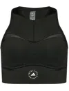 Adidas By Stella Mccartney Asmc True Purpose Crop Training Bra Top In Black