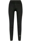 Adidas By Stella Mccartney Asmc Stripe-detail Leggings In Black