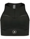 Adidas By Stella Mccartney Asmc True Purpose Crop Training Bra Top In Black