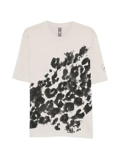 Adidas By Stella Mccartney Patterned T-shirt In White