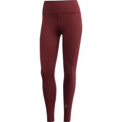 Adidas By Stella Mccartney Perforated Leggings In Red