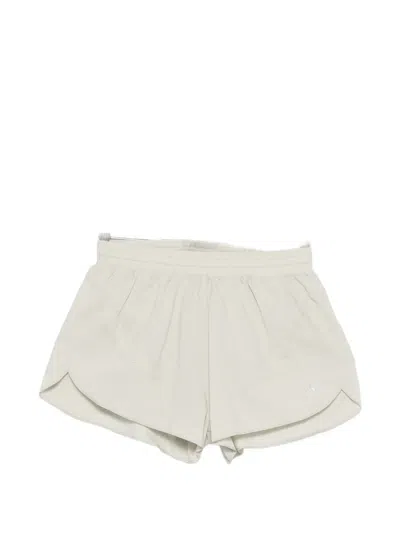 Adidas By Stella Mccartney Perforated Running Shorts In White