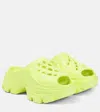 Adidas By Stella Mccartney Platform Clog Sandals In Frozen Yellow/frozen Yellow