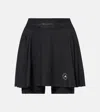 Adidas By Stella Mccartney Asmc Pleated Skort In Black