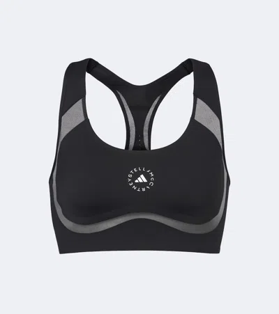 Adidas By Stella Mccartney Power Impact Sports Bra In Black