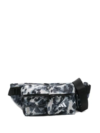 Adidas By Stella Mccartney Printed Beltbag In Black