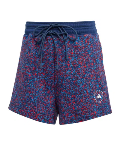 Adidas By Stella Mccartney Printed Terry Shorts In Multi