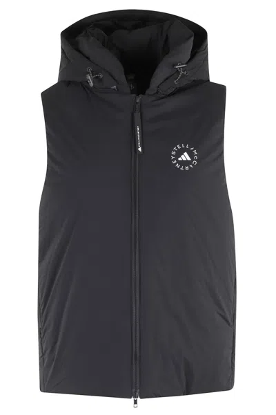 Adidas By Stella Mccartney Puf Vest In Black