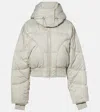 Adidas By Stella Mccartney Quilted Cropped Puffer Jacket In Gray