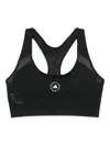 Adidas By Stella Mccartney Racer-back Sports Bra In Black